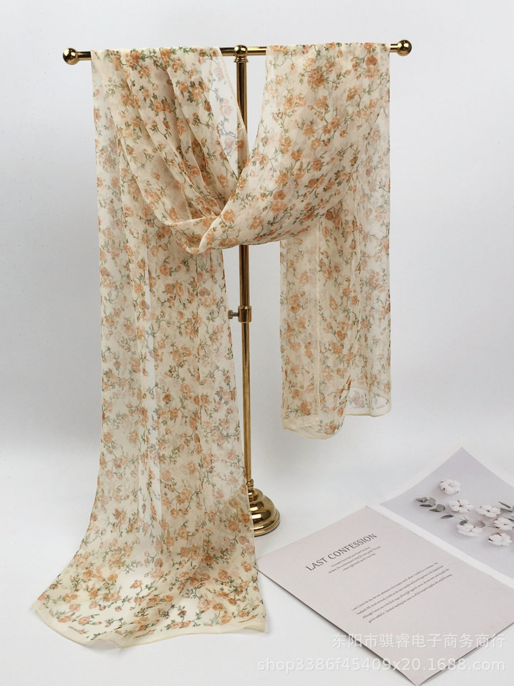 Scarvii - Floral Print Scarf & Shawl