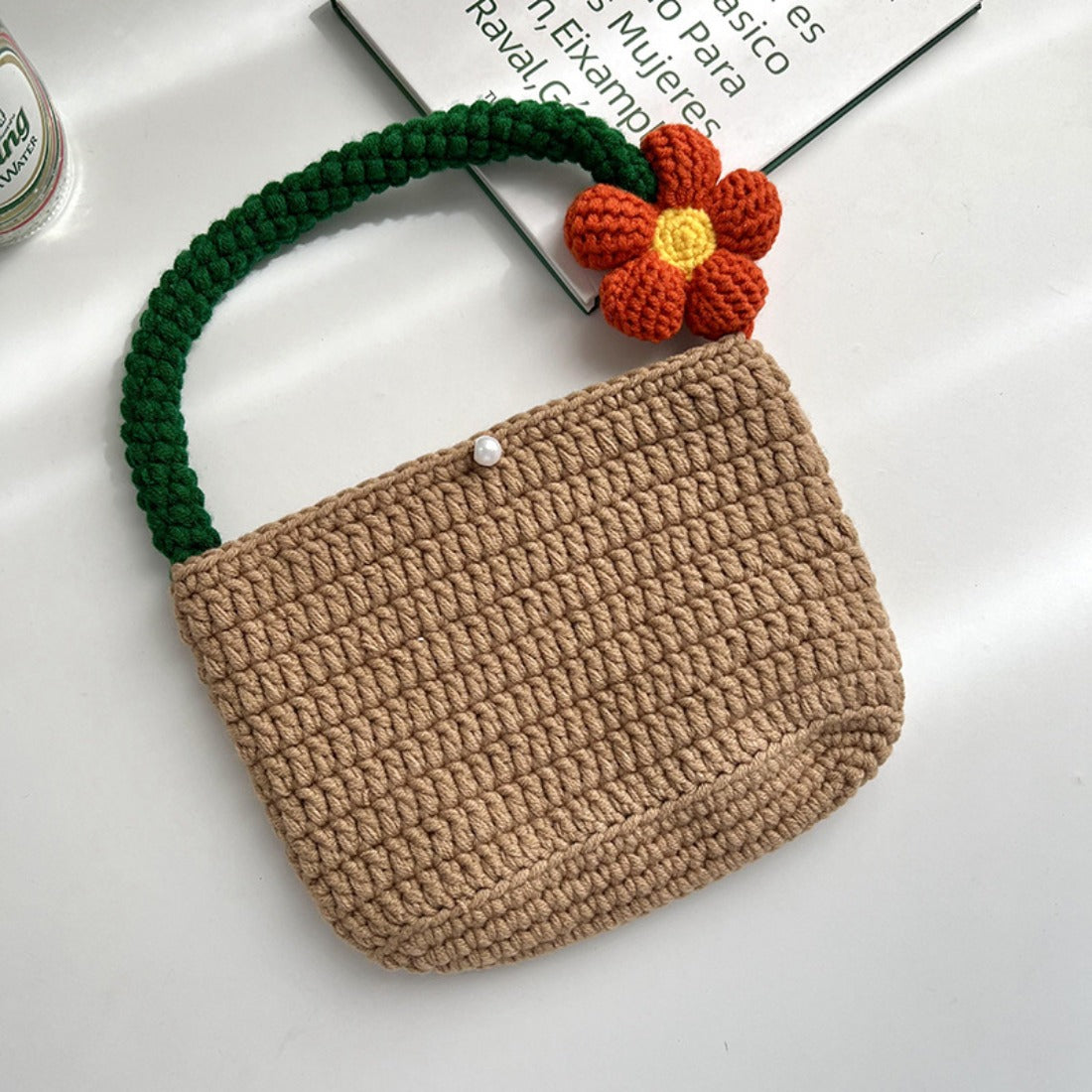 Cosbai - Knitted Cute Small Flower Bag