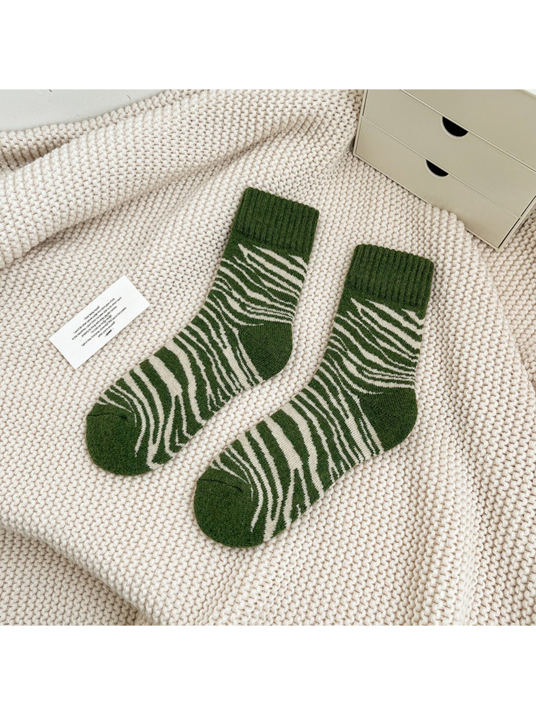 Rufia - Forest Pattern Crew Socks