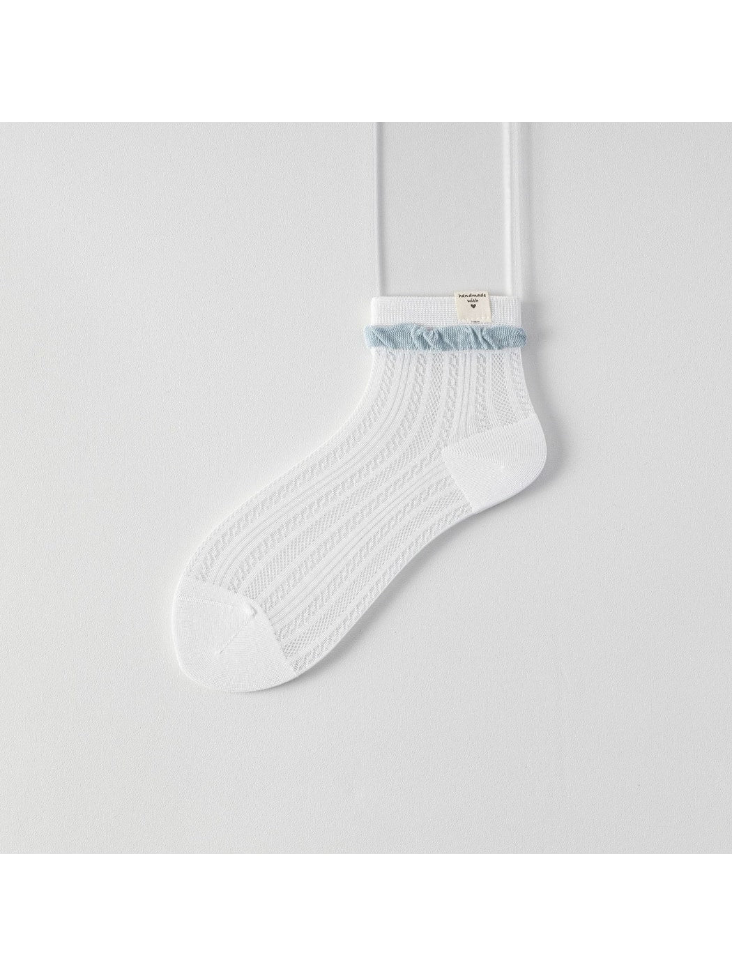 Rufia - Sweet Ruffle Trim Bow Detail Ankle Socks