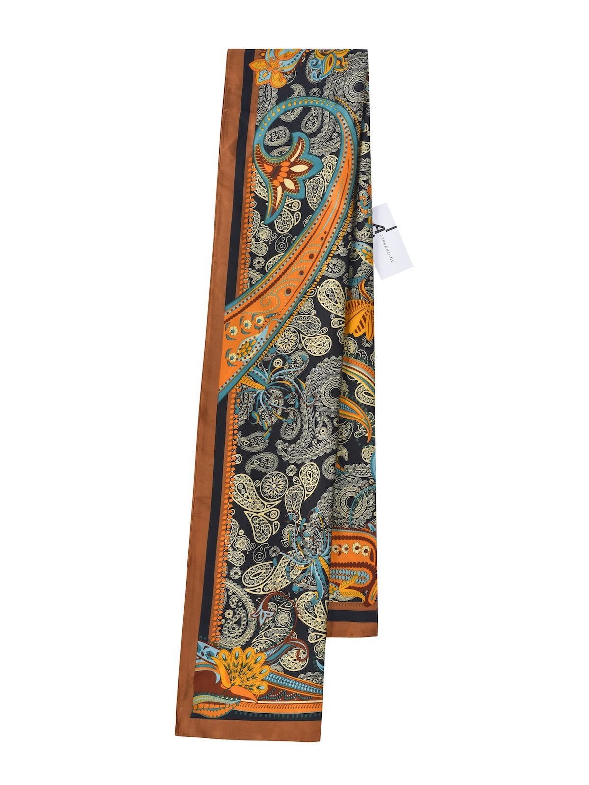 Scarvii – Abstract Paisley Print Long Scarf