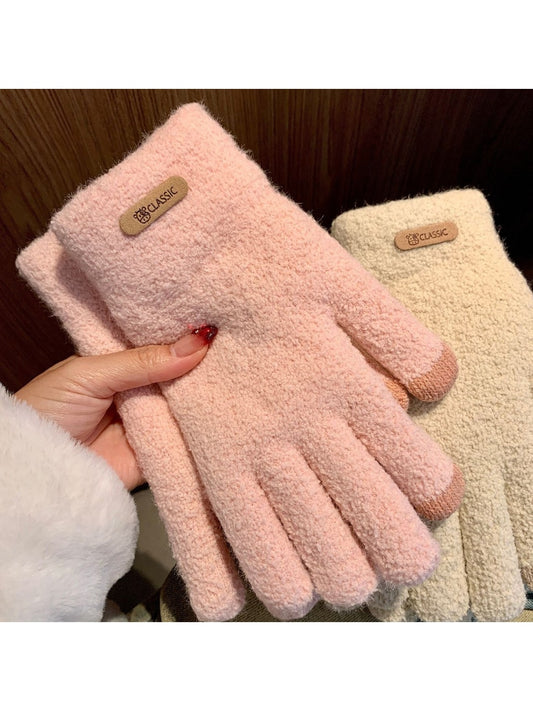 Gloving - Minimal Solid Color Winter Knit Gloves