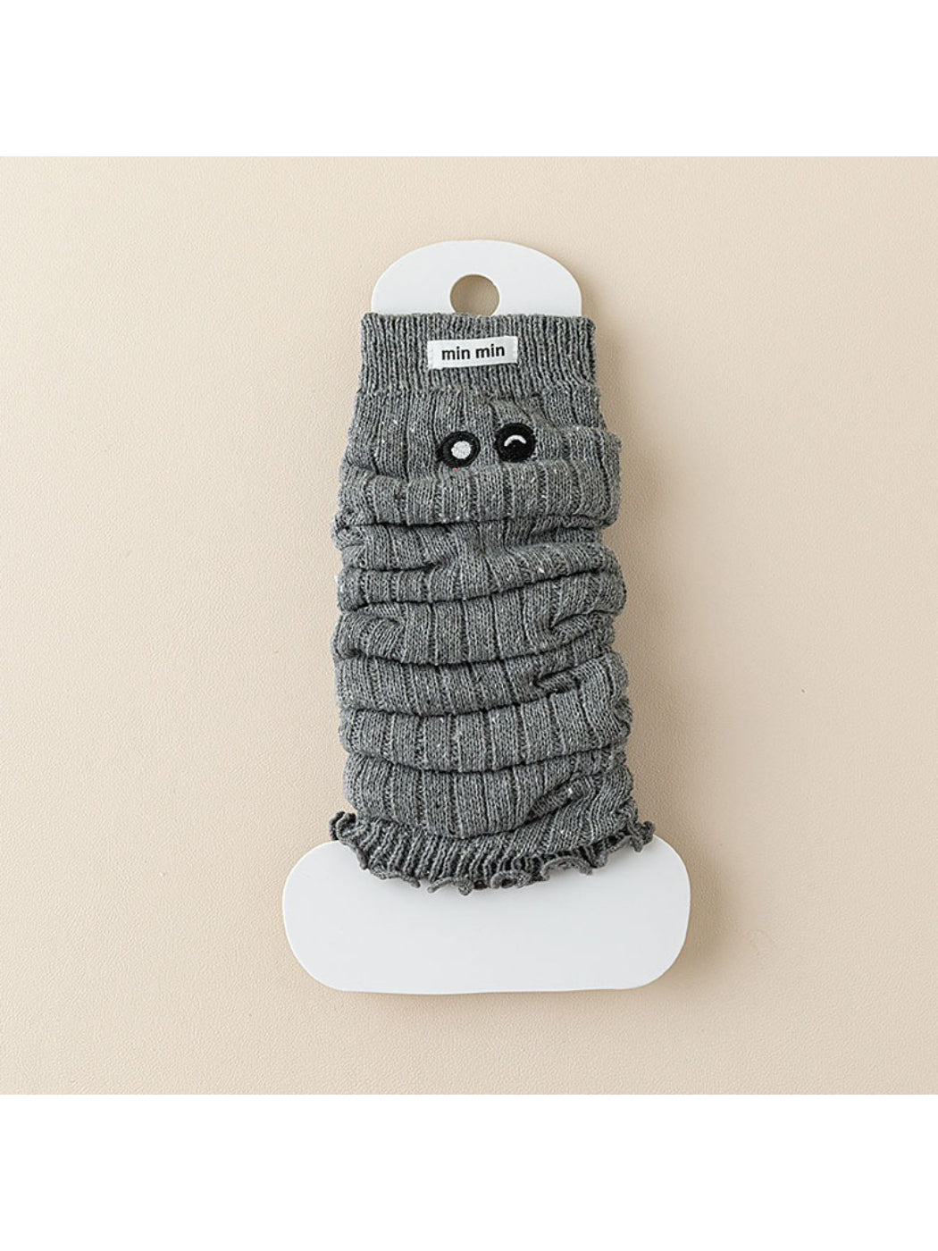 Rufia - Cute Face Slouchy Knit Winter Leg Warmers