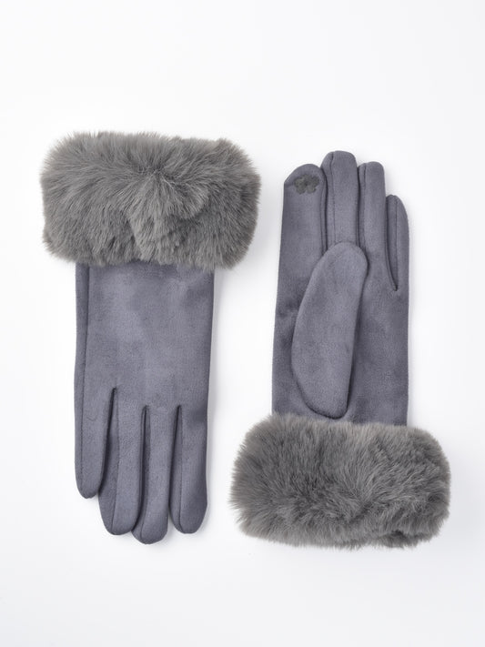 Gloving - Women's Faux Fur-Cuff Winter Gloves