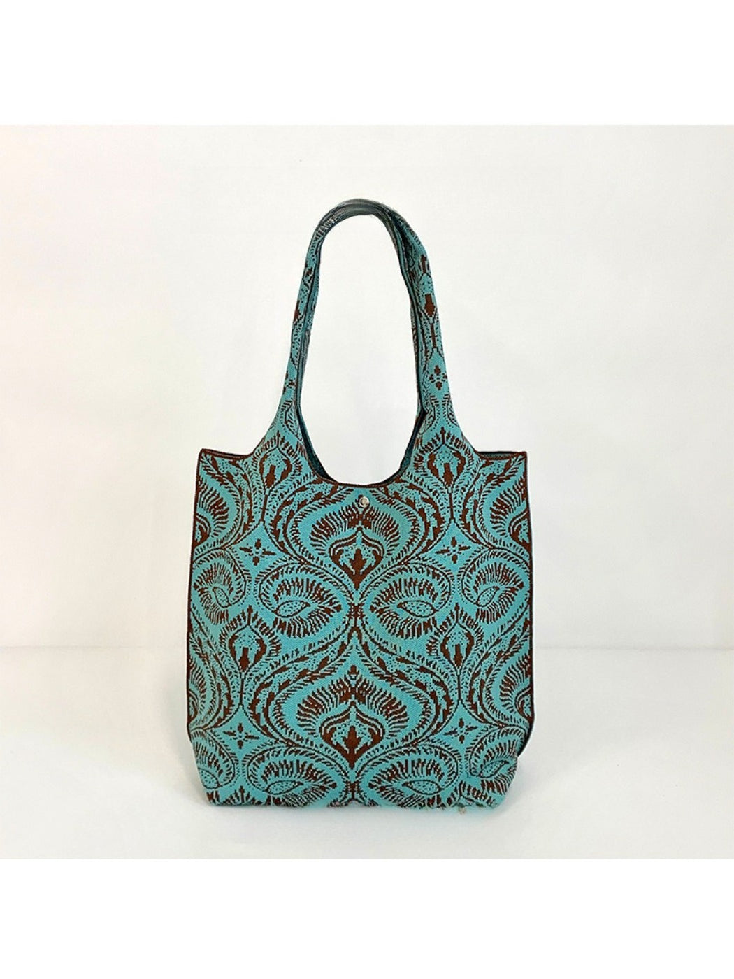 Cosbai - Vintage-patterned Shoulder & Tote Bag