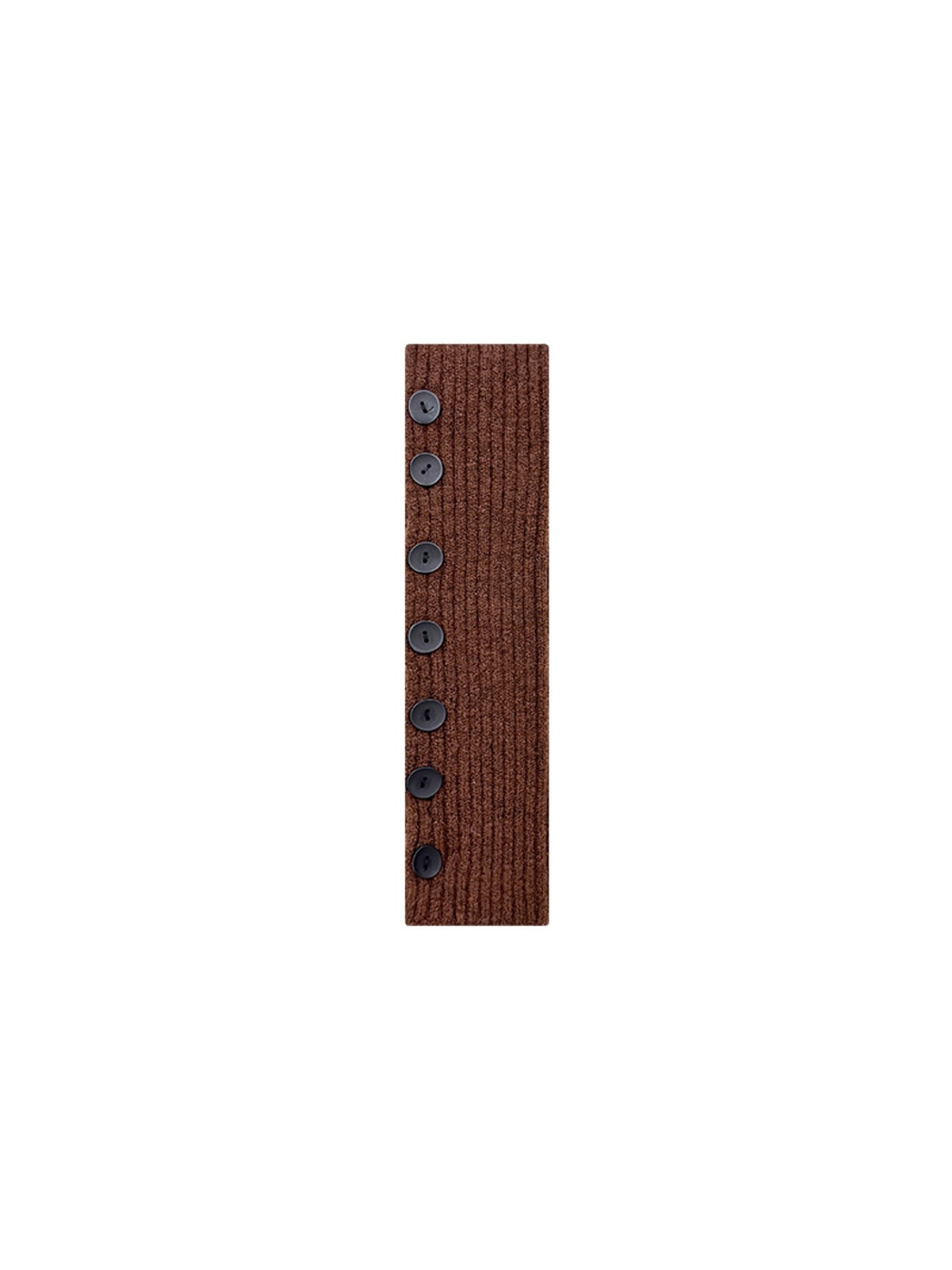 Cozyra - Ribbed Button Accent Mid-Calf Leg Warmer