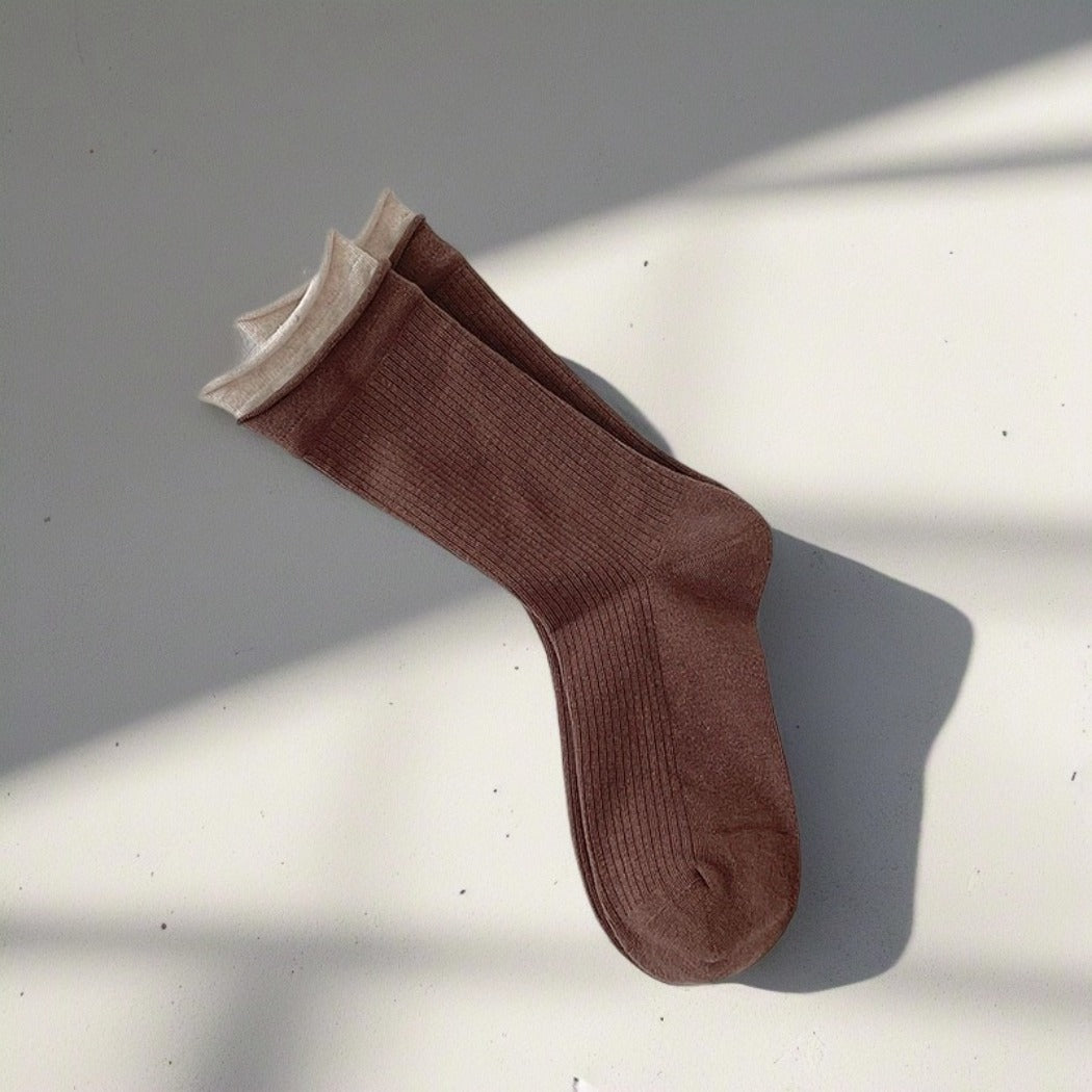Rufia - Color-Block Crew Socks