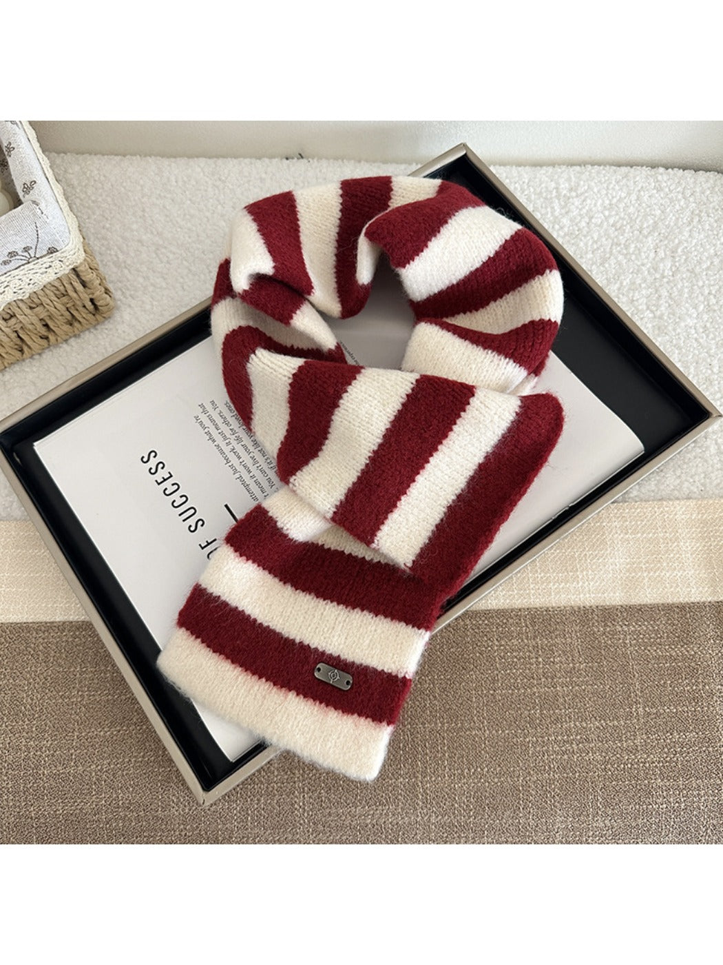 Scarvii - Unisex Striped Cross-Over Scarf