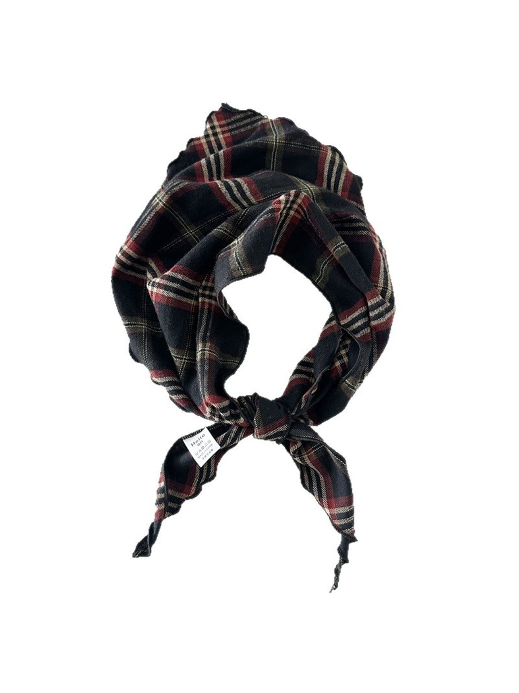 Scarvii - Vintage Plaid Triangle Scarf