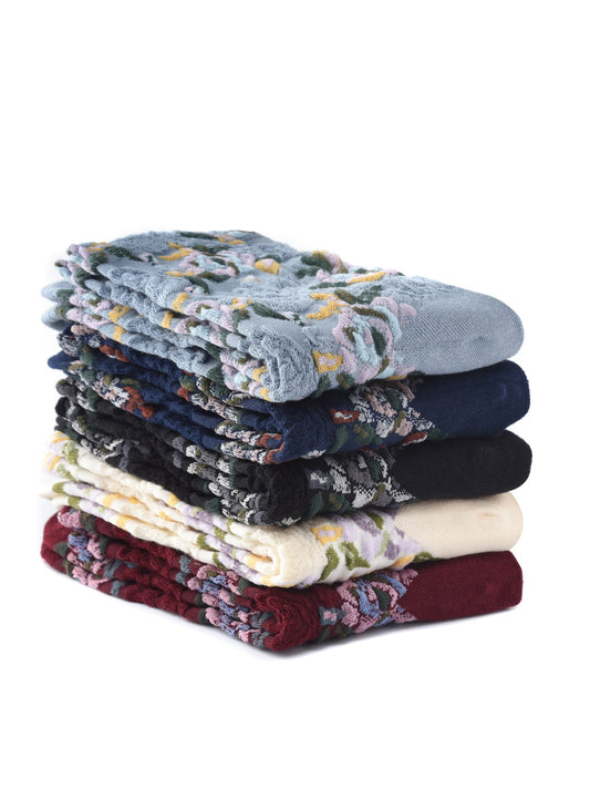 Rufia – Capsule Rose Motif Crew Socks