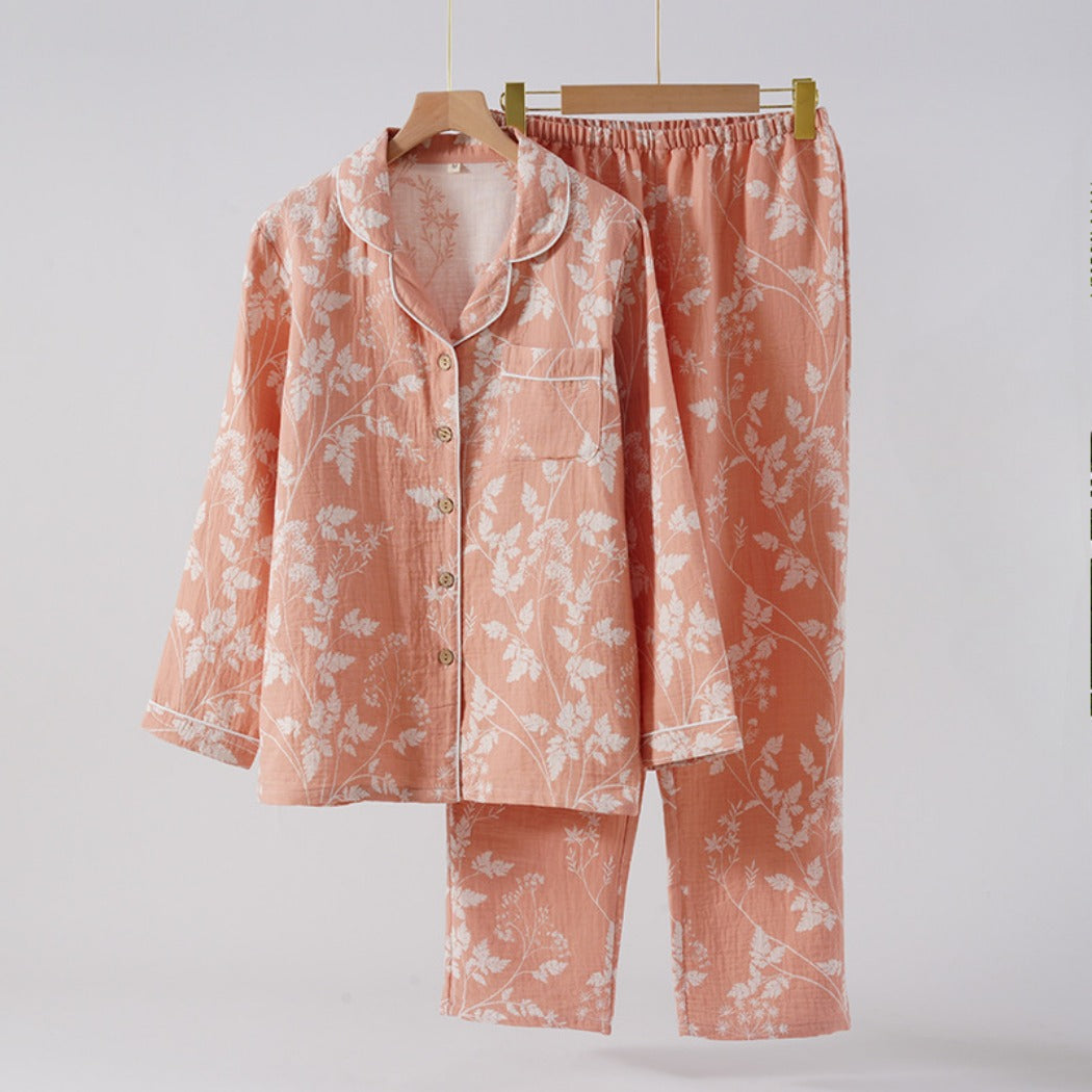 Yojams - Floral Sleepwear Long-Sleeve Top And Pants Set
