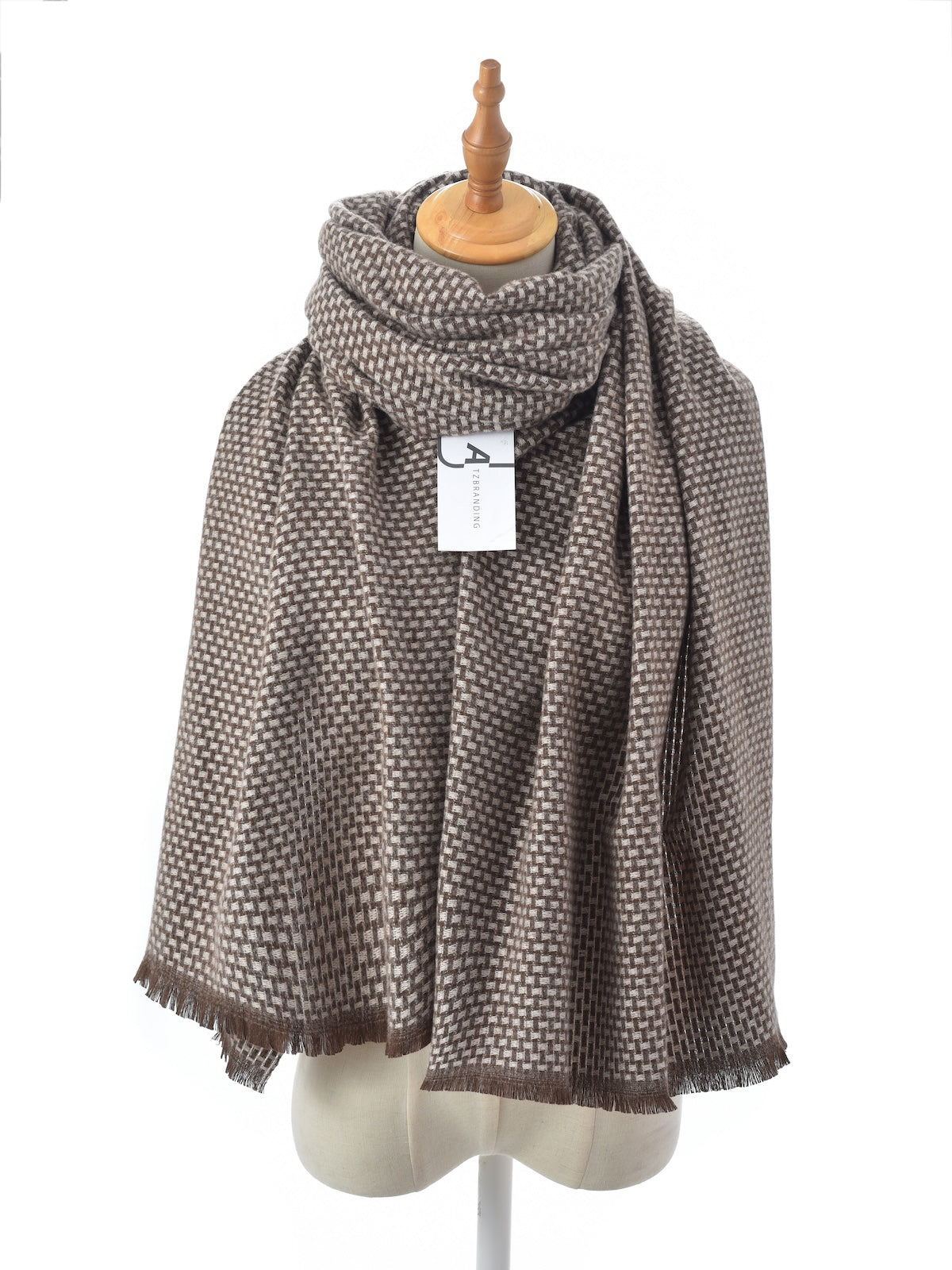 Scarvii – Woven Check Texture Scarf