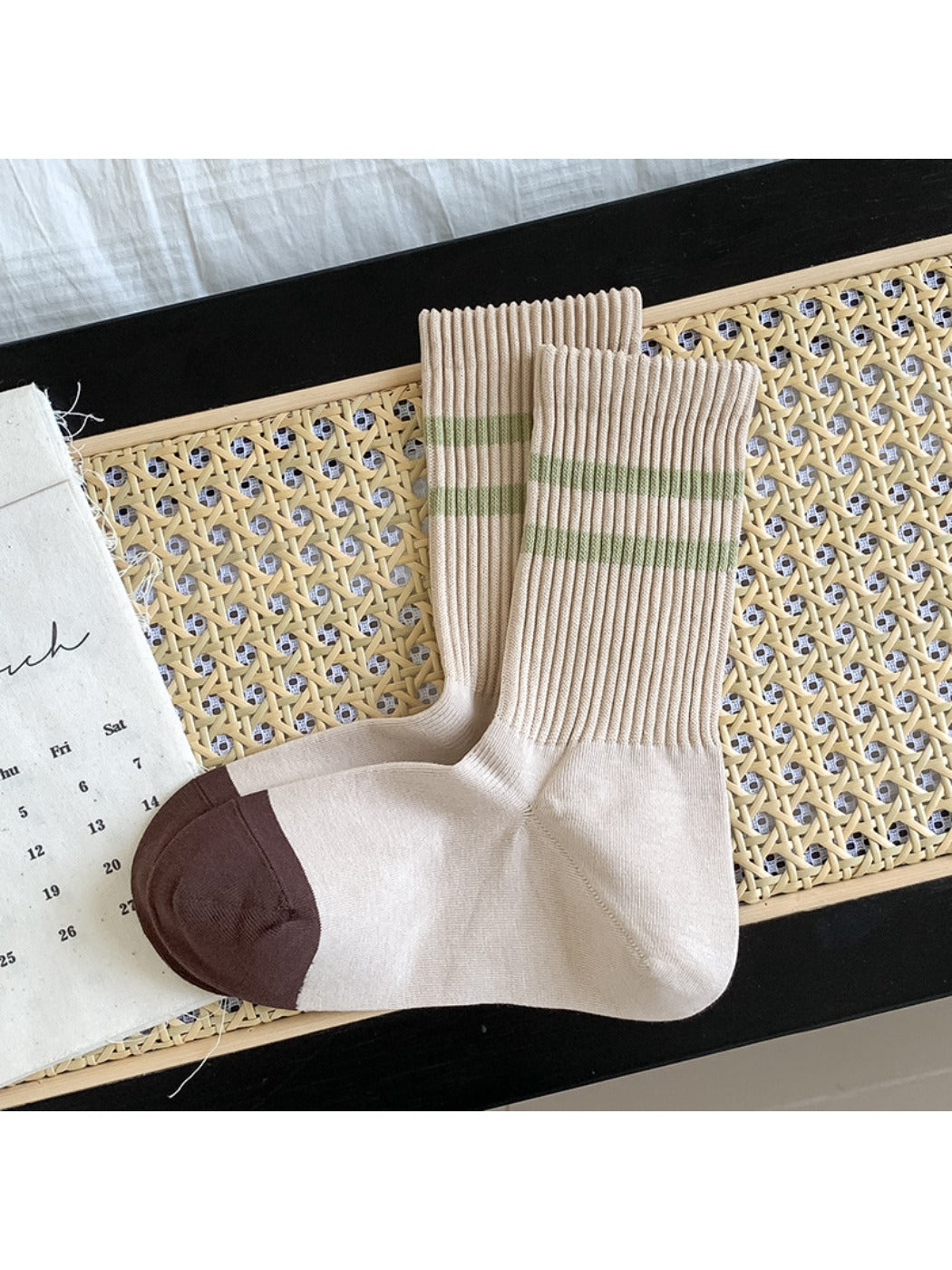 Rufia - Striped Color Block Seamless Socks for Women