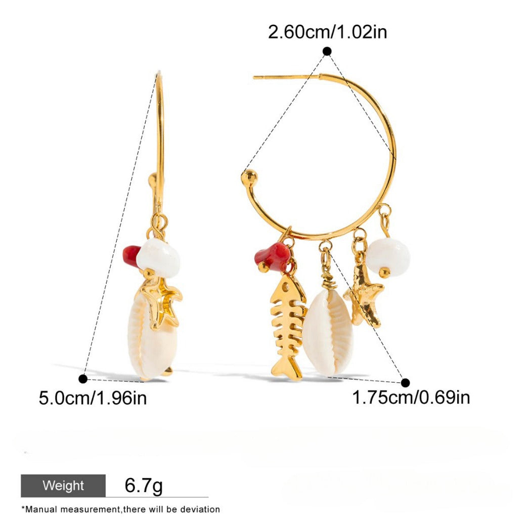 Earwish - Golden Tassel Earrings - Luxe Oceanic