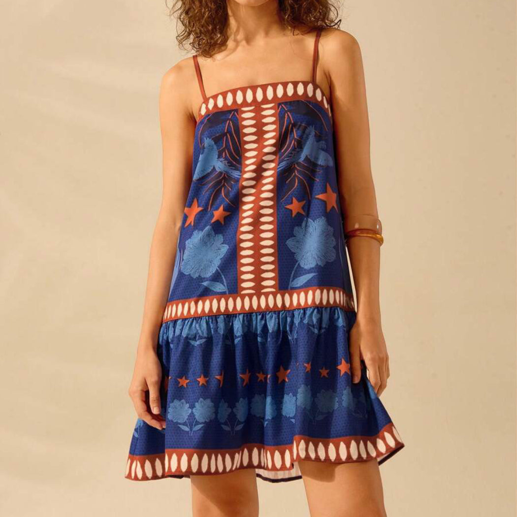 Troposa - Blue Floral Dress - Summer Style & Charm