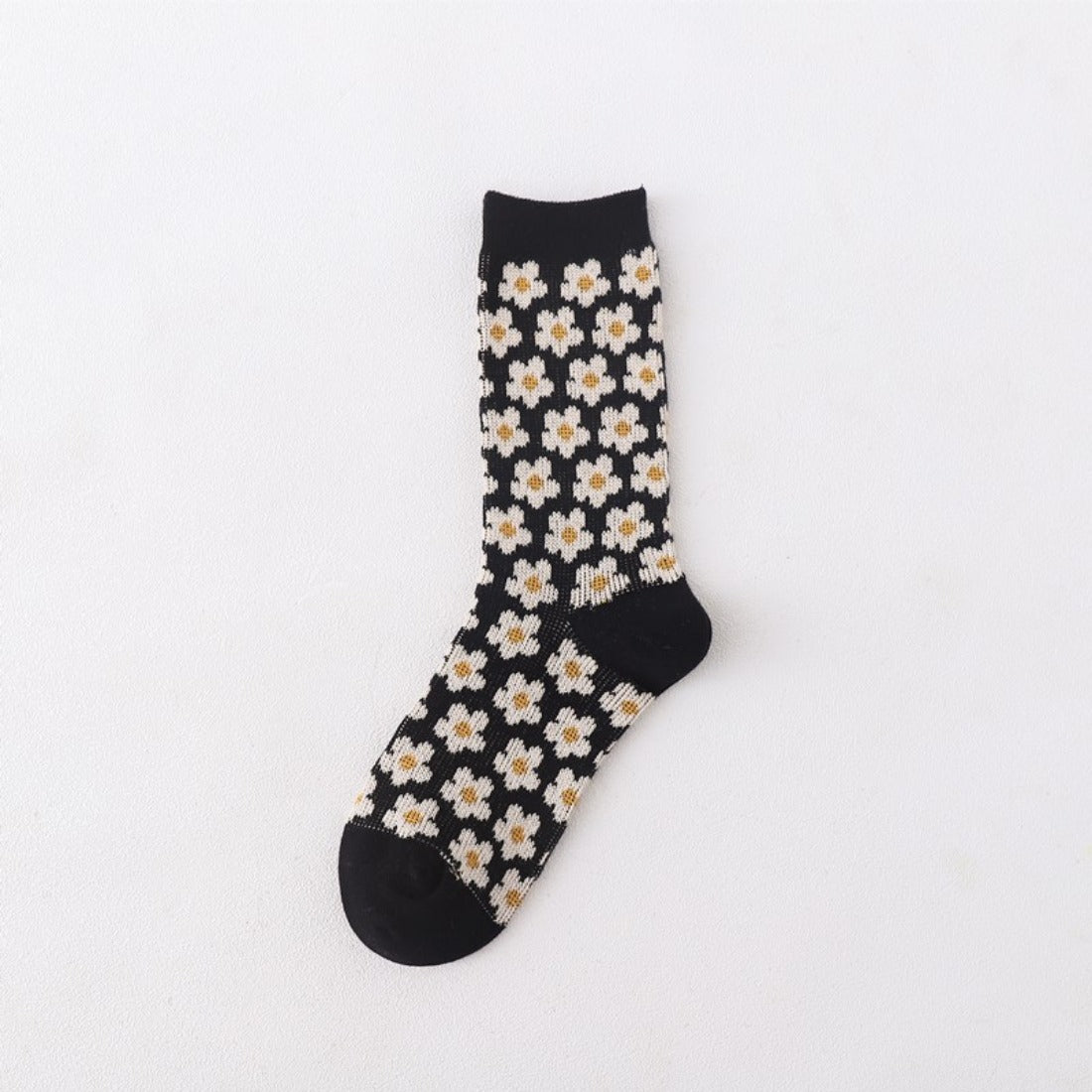 Rufia - Floral Pattern Mid-Calf Socks