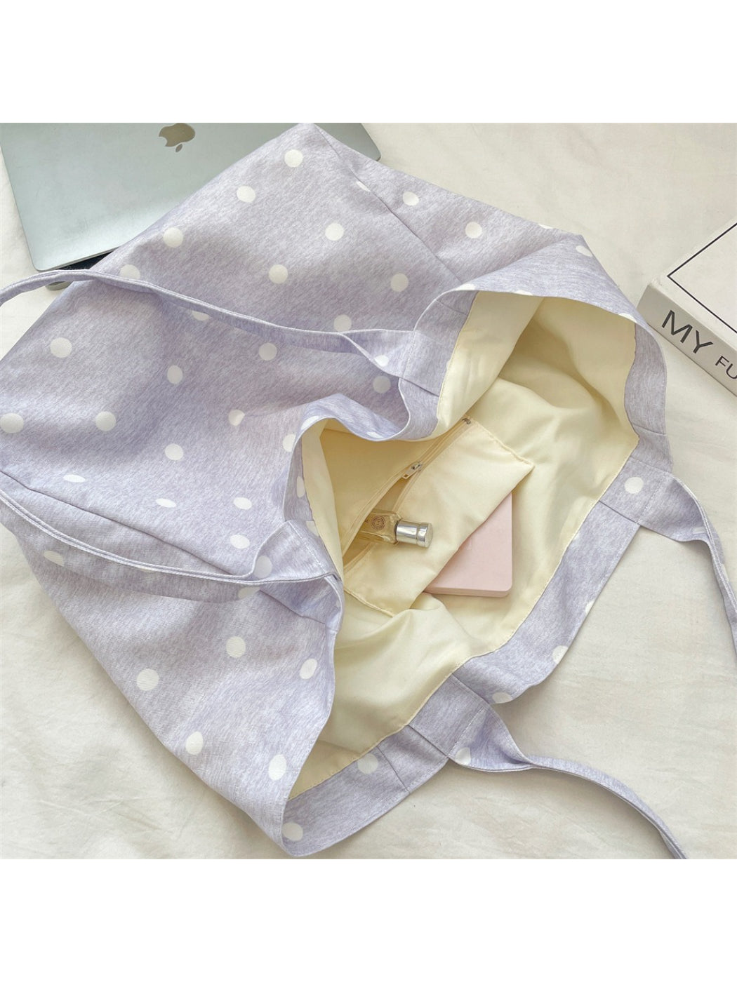 Cosbai Soft Star Print Shoulder Bag shown with adjustable strap