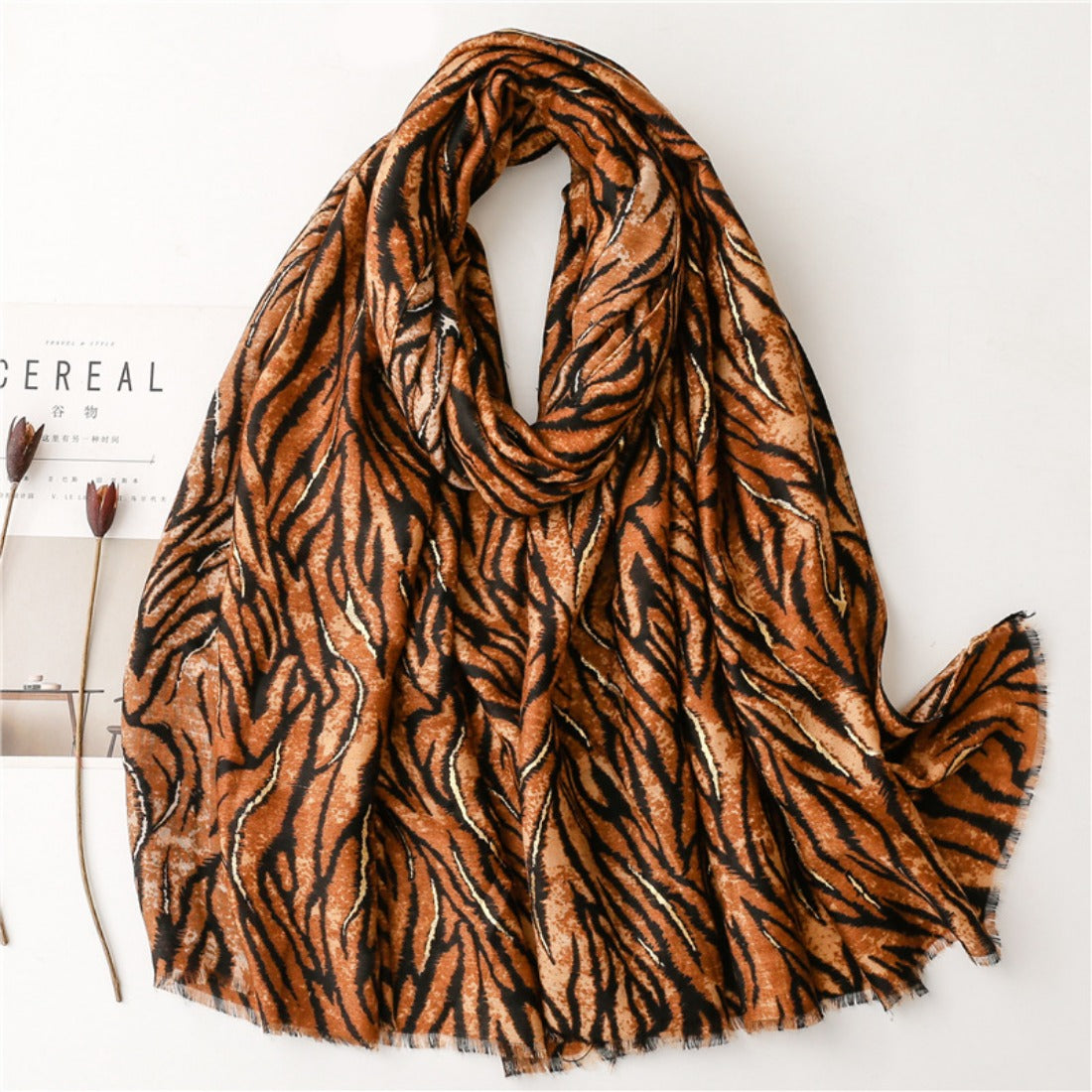 Scarvii - Bold Zebra Print Scarf