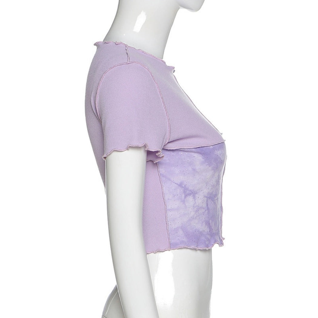 Vesty - Crop Top with Ruffle Detail - Chic & Sexy
