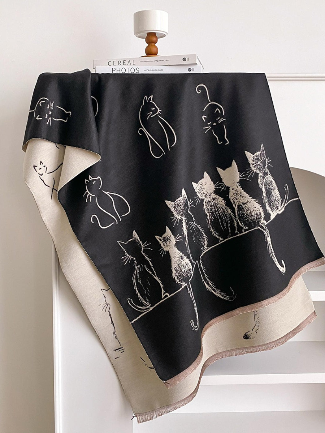 Scarvii – Cute Cat Pattern Winter Scarf & Shawl