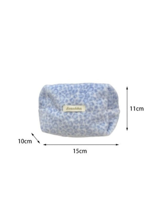 Cosbai – Leopard Plush Makeup Pouch