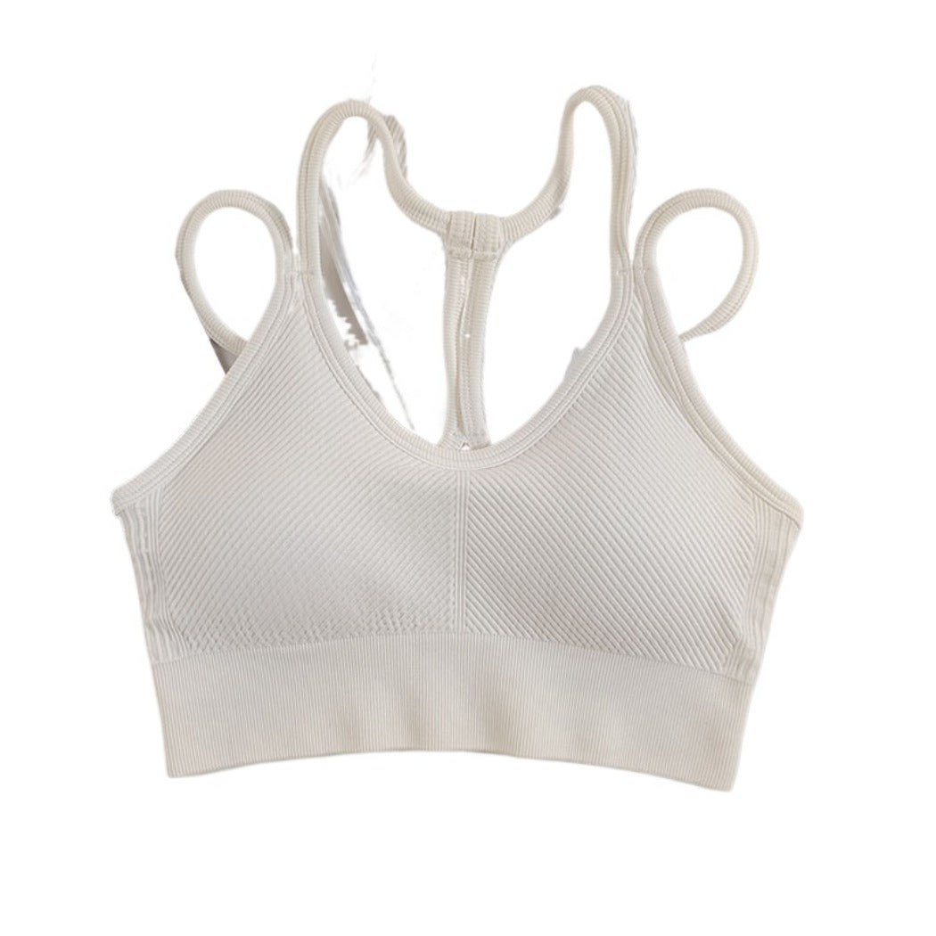 Stepo - Slim Strap Sports Bra Yoga Camisole