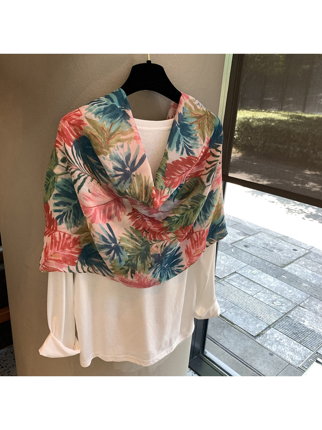 Scarvii - Watercolor Rainforest Print Rectangular Scarf