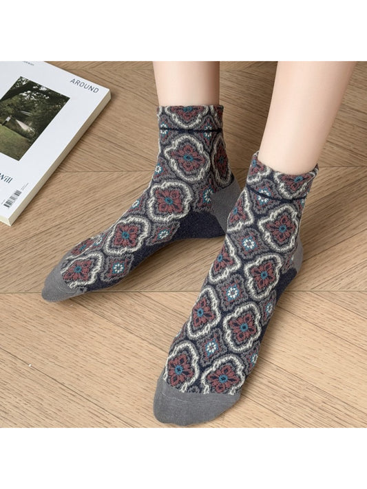 Rufia - Floral Tapestry Crew Socks