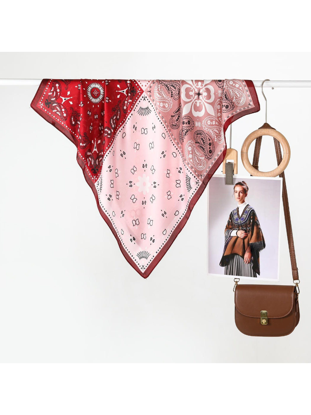 Scarvii - Patchwork Paisley Square Scarf