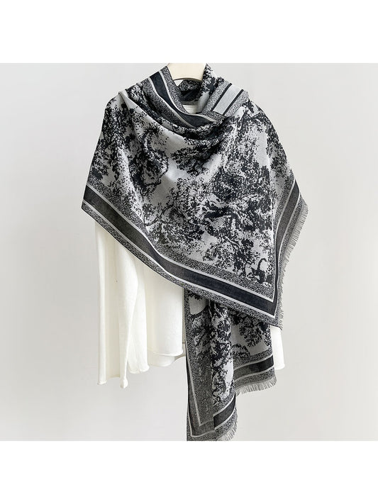 Scarvii - Landscape Print Summer Wrap Scarf
