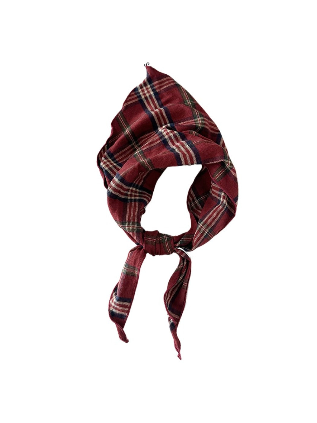 Scarvii - Vintage Plaid Triangle Scarf