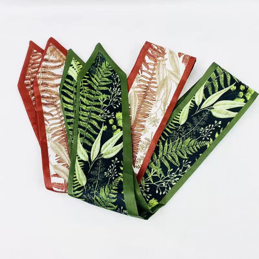 Scarvii - Plant-Print Neck Scarf - Classic & Soft