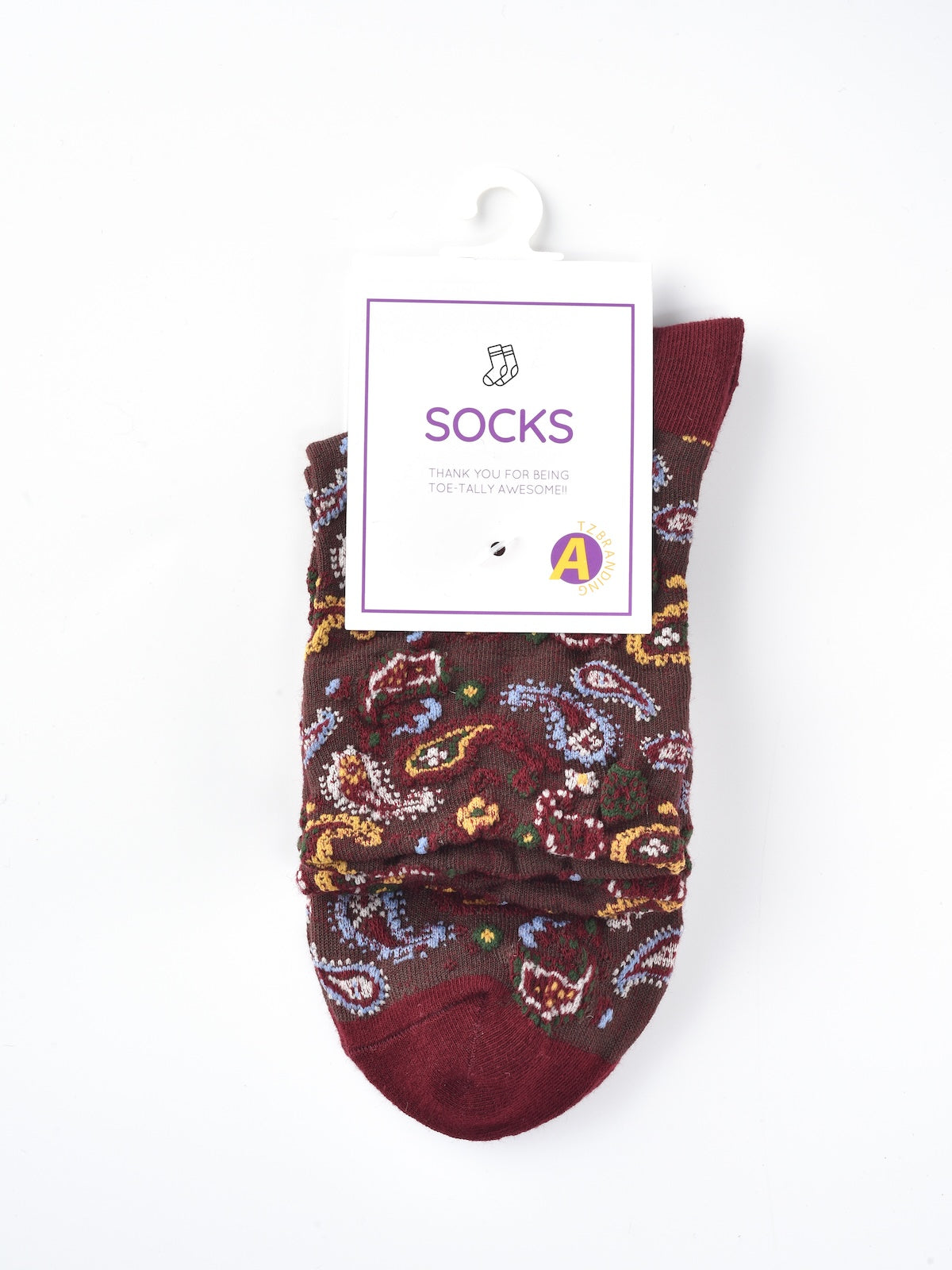Rufia – Capsule Paisley Pattern Crew Socks