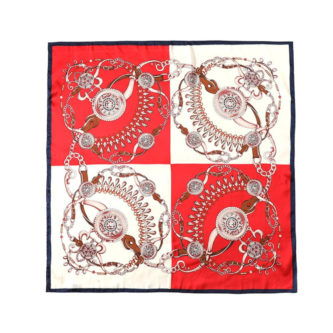 Scarvii - Diamond Chain Print Square Scarf
