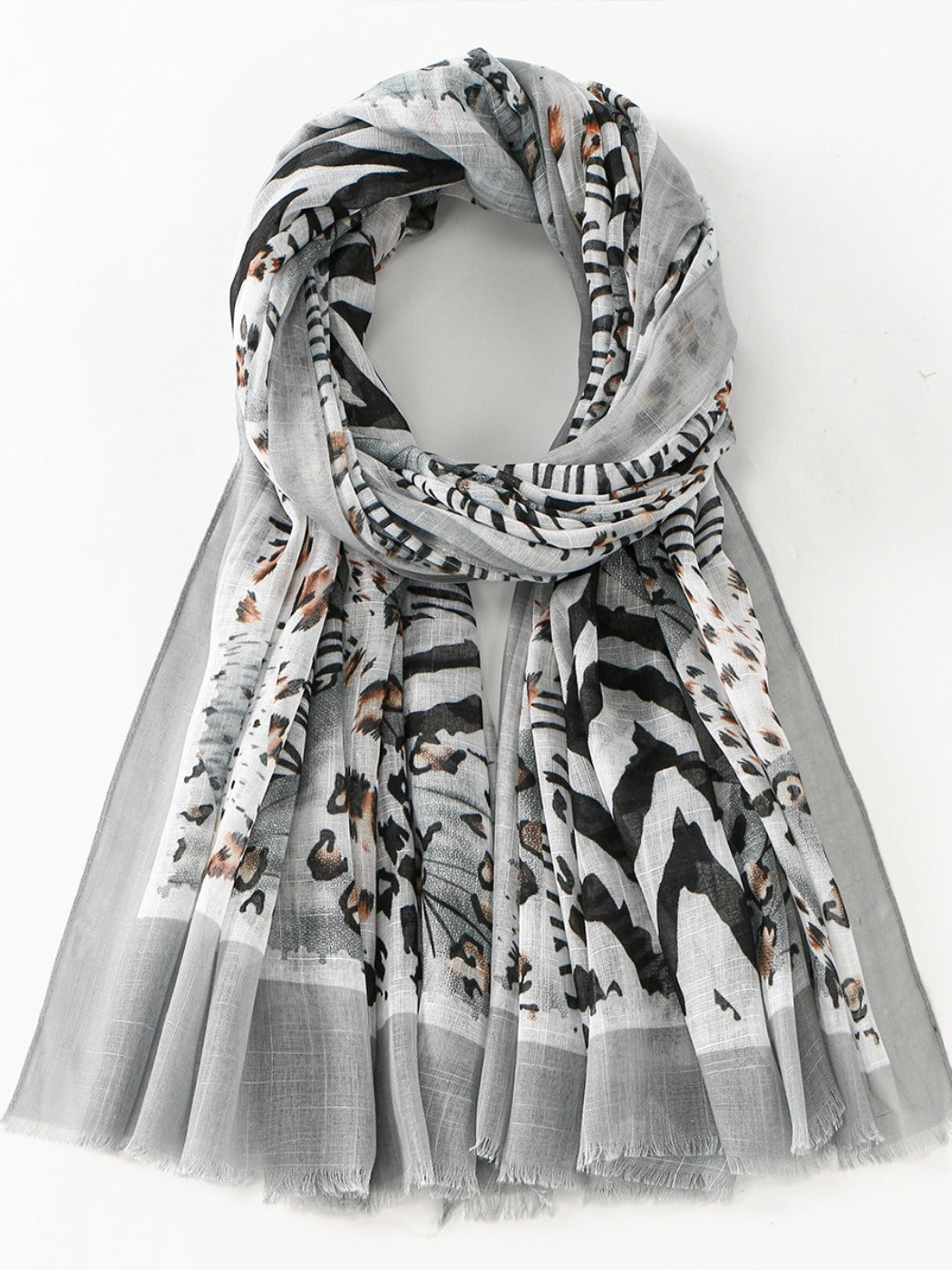 Scarvii - Multi-color Selectable Leopard Print Scarf Shawl Full Year