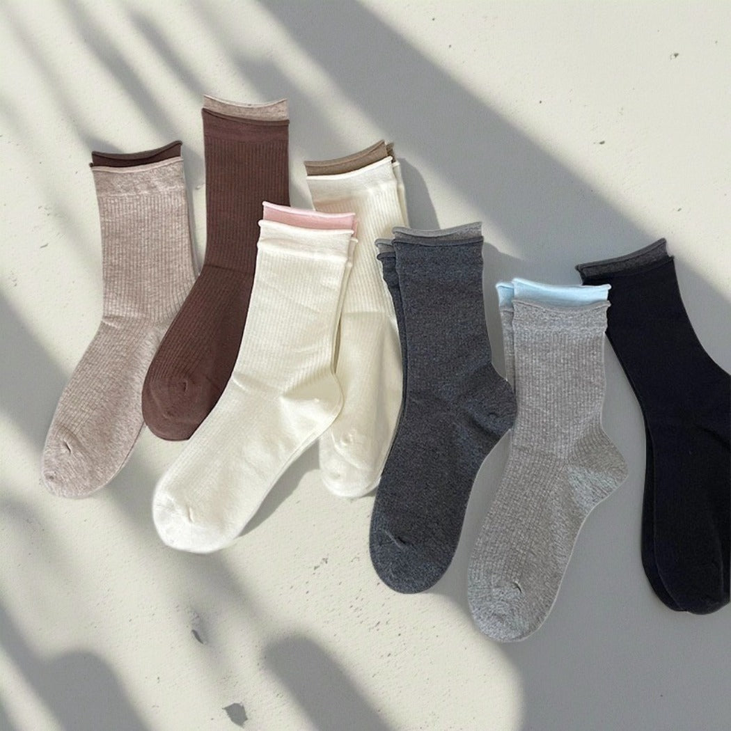 Rufia - Color-Block Crew Socks