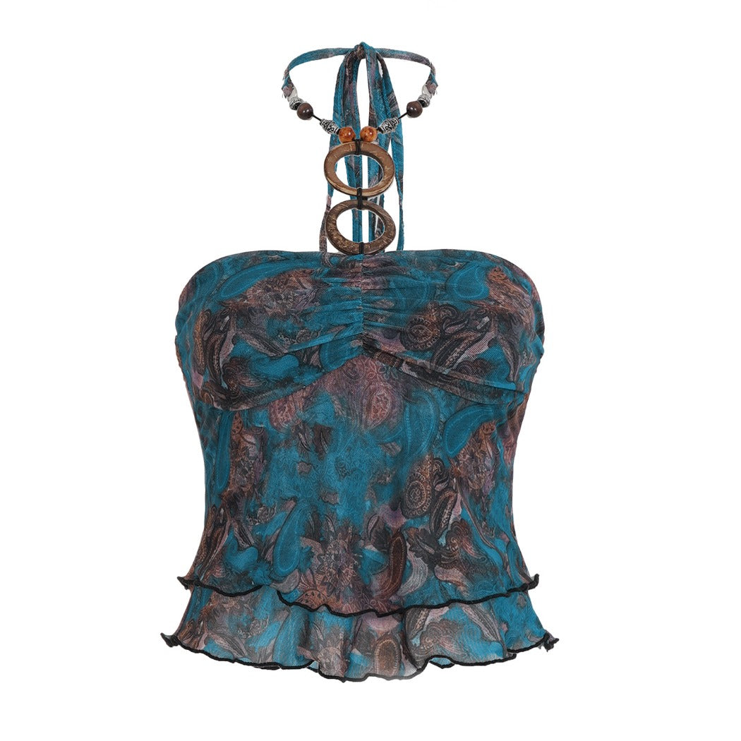 Vesty - Vintage Paisley Tank Top - Summer Fashion