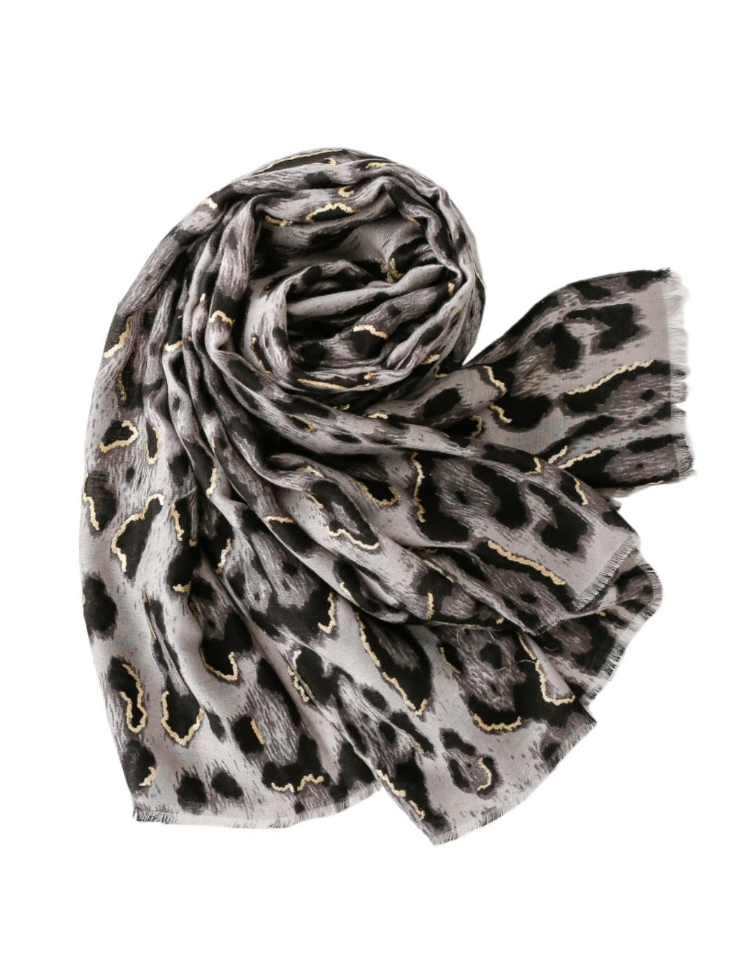 Scarvii - Classic Winter Scarf with Leopard Print