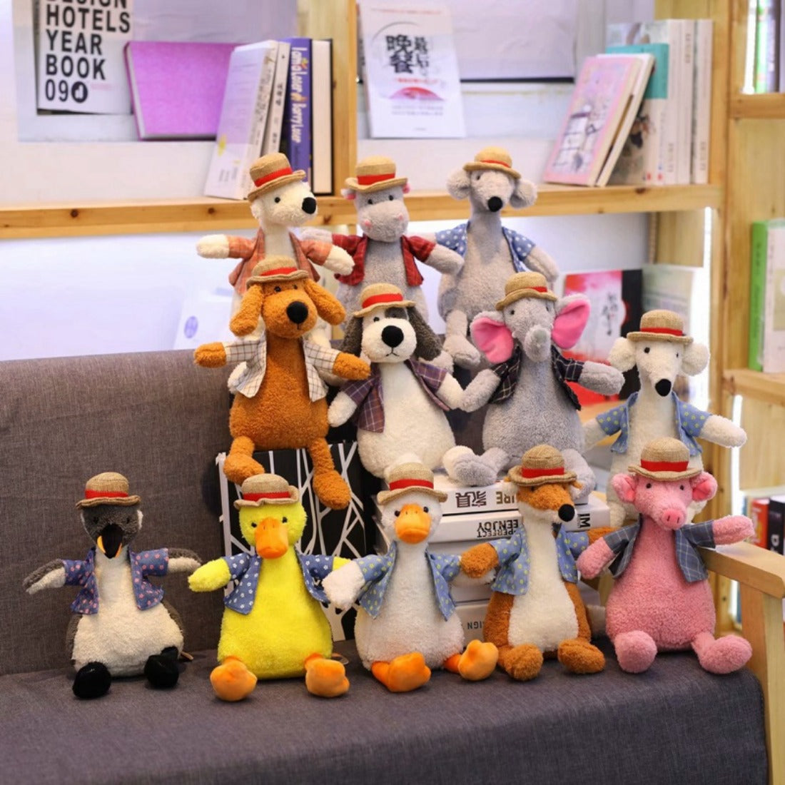 Kawai - Cute Straw Hat Plush Toys