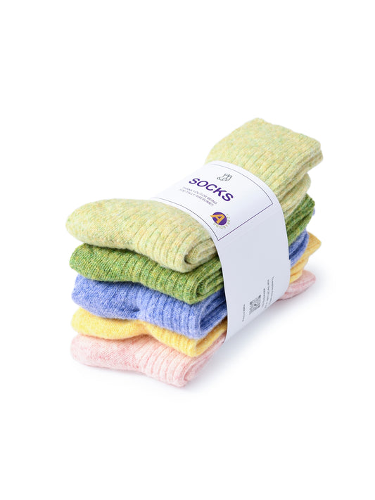 Rufia - 5 Pairs Winter-style Socks - B - product image
