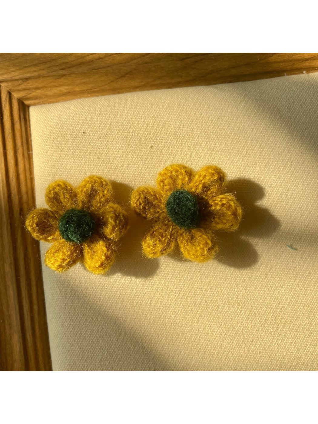 Earwish - Crochet Flower Stud Earrings