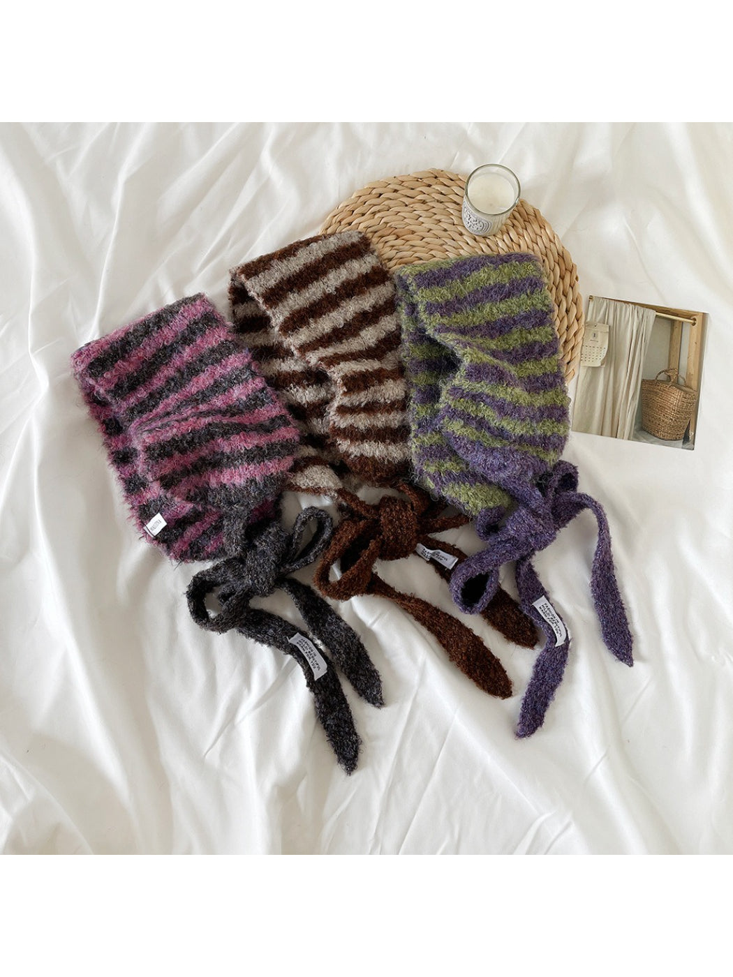 Scarvii - Cozy Winter Striped Knit Scarf