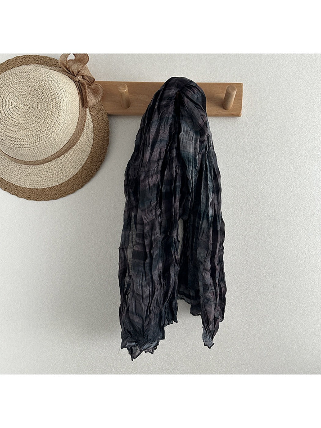 Scarvii - Vintage Crinkle Textured Scarf Wrap - Autumn-Winter Style