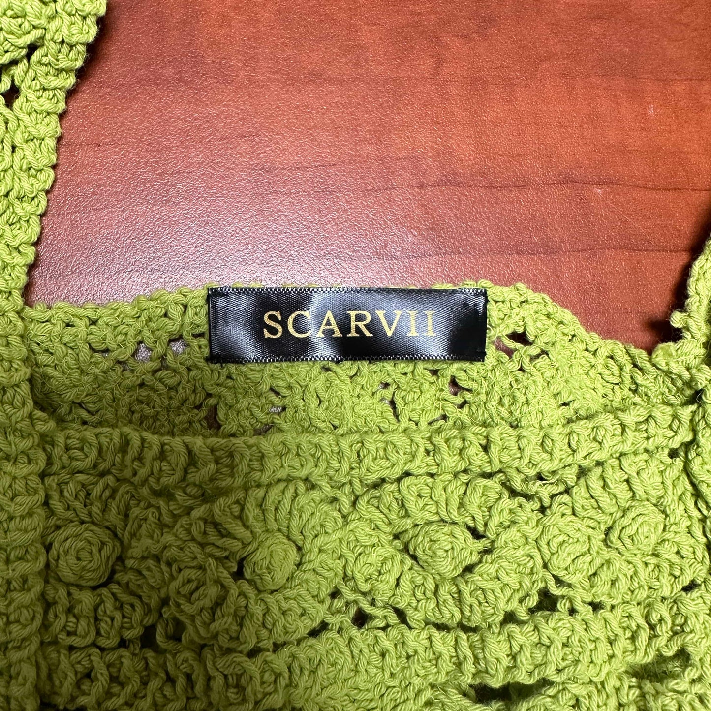 SCARVII - Vintage Crochet Design Knit Top