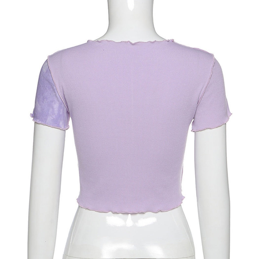 Vesty - Crop Top with Ruffle Detail - Chic & Sexy