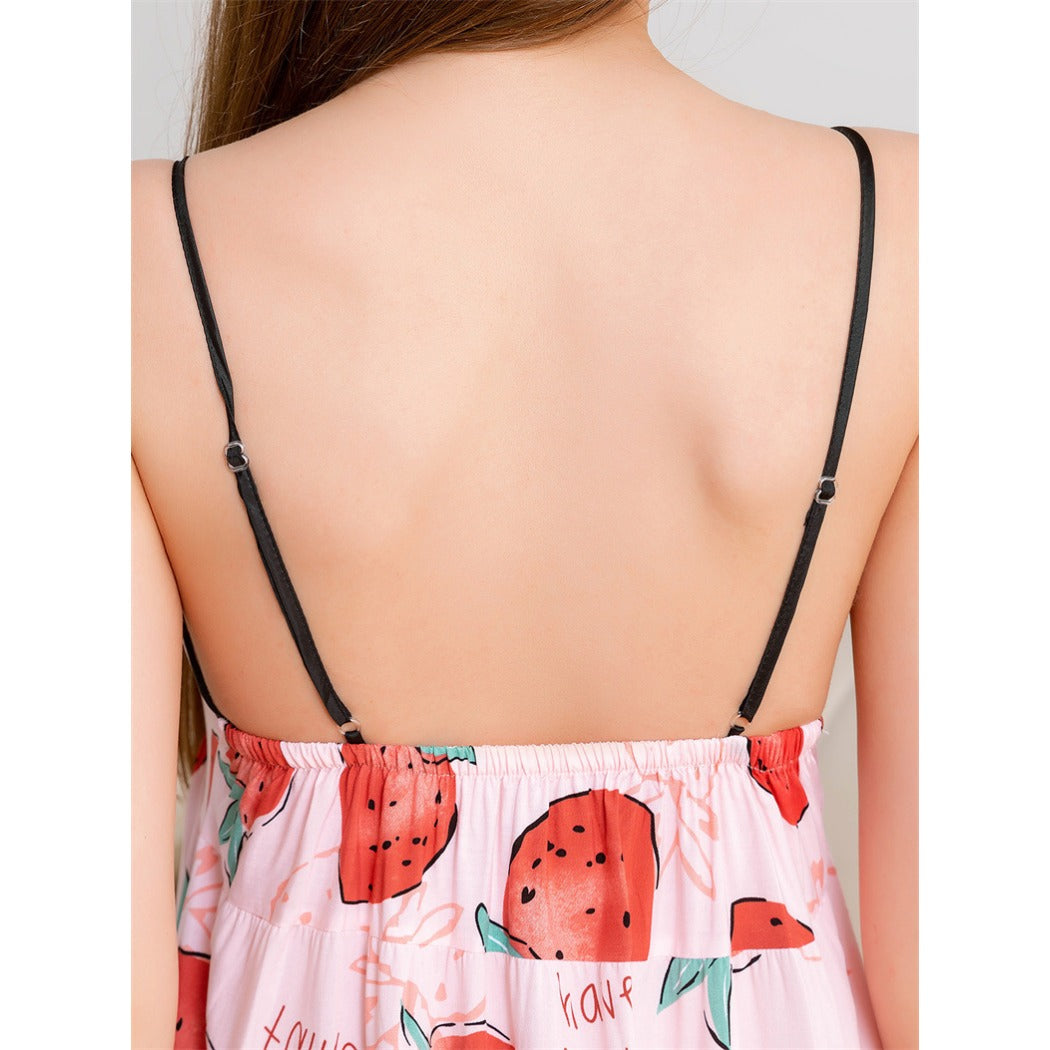 Yojams - Pink Strawberry Sleep Dress Loungewear