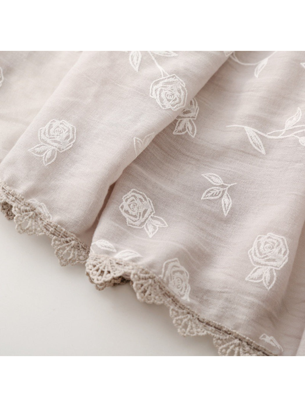 Scarvii – Soft Rose Pattern Light Layer Scarf