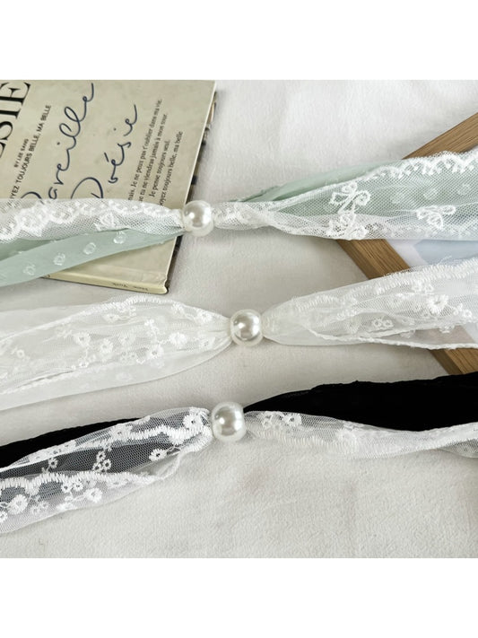 Scarvii - Elegant Lace Floral Pattern Scarf