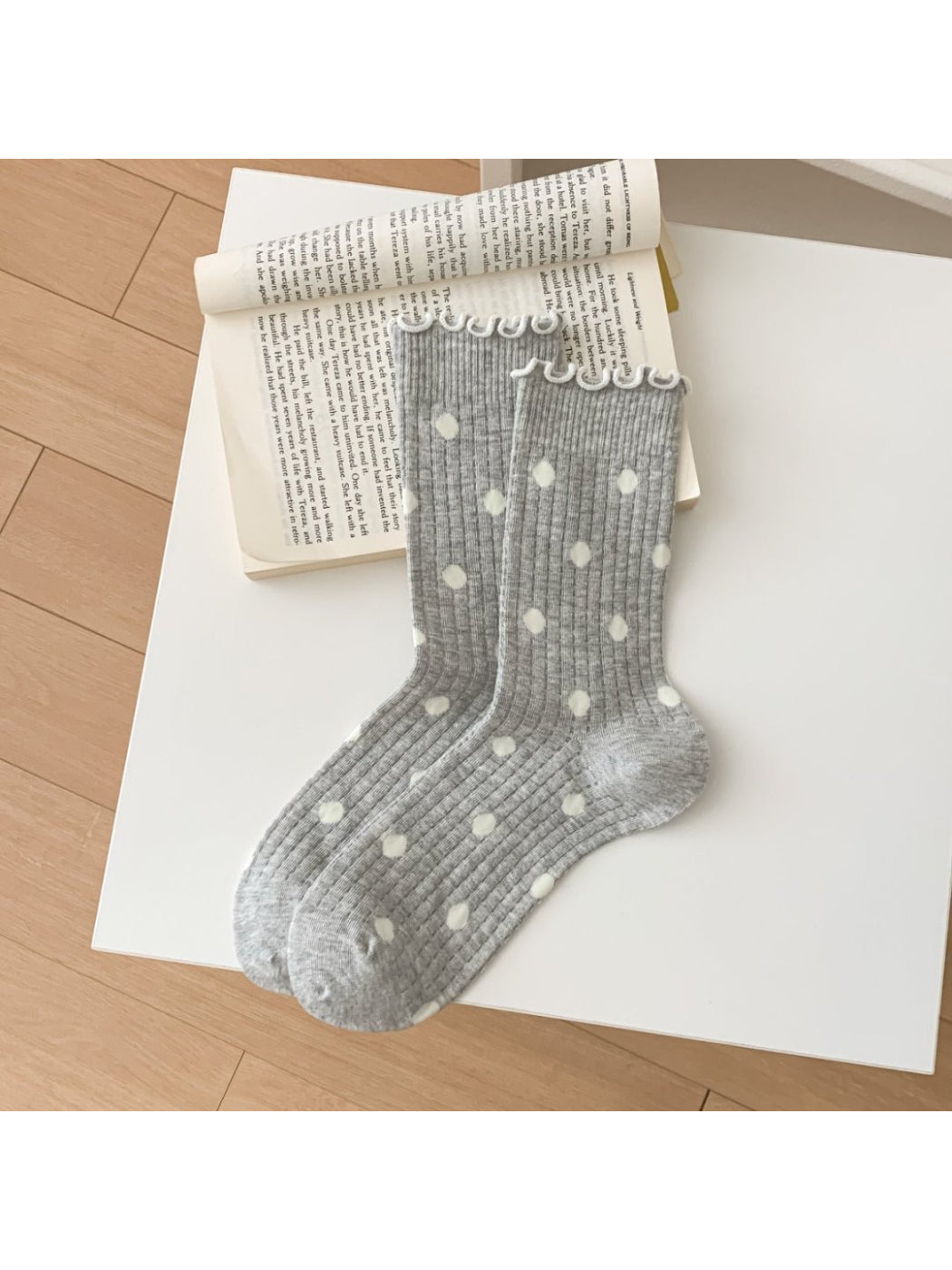Rufia - Cute Polka Dot Crew Socks product image 7