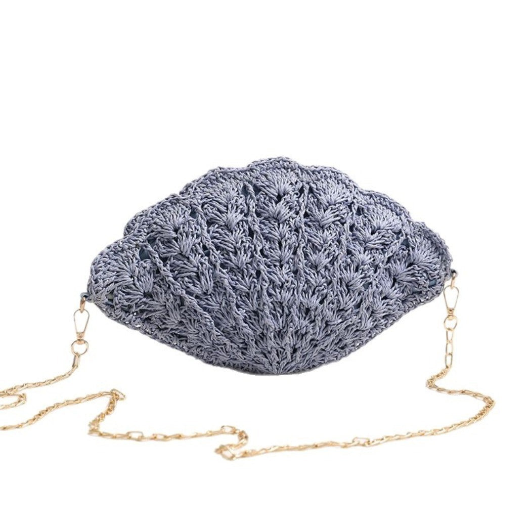 Cosbai - Unique Shell Shaped Crochet Crossbody Bag